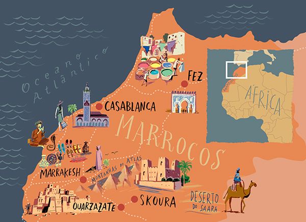 morocco map