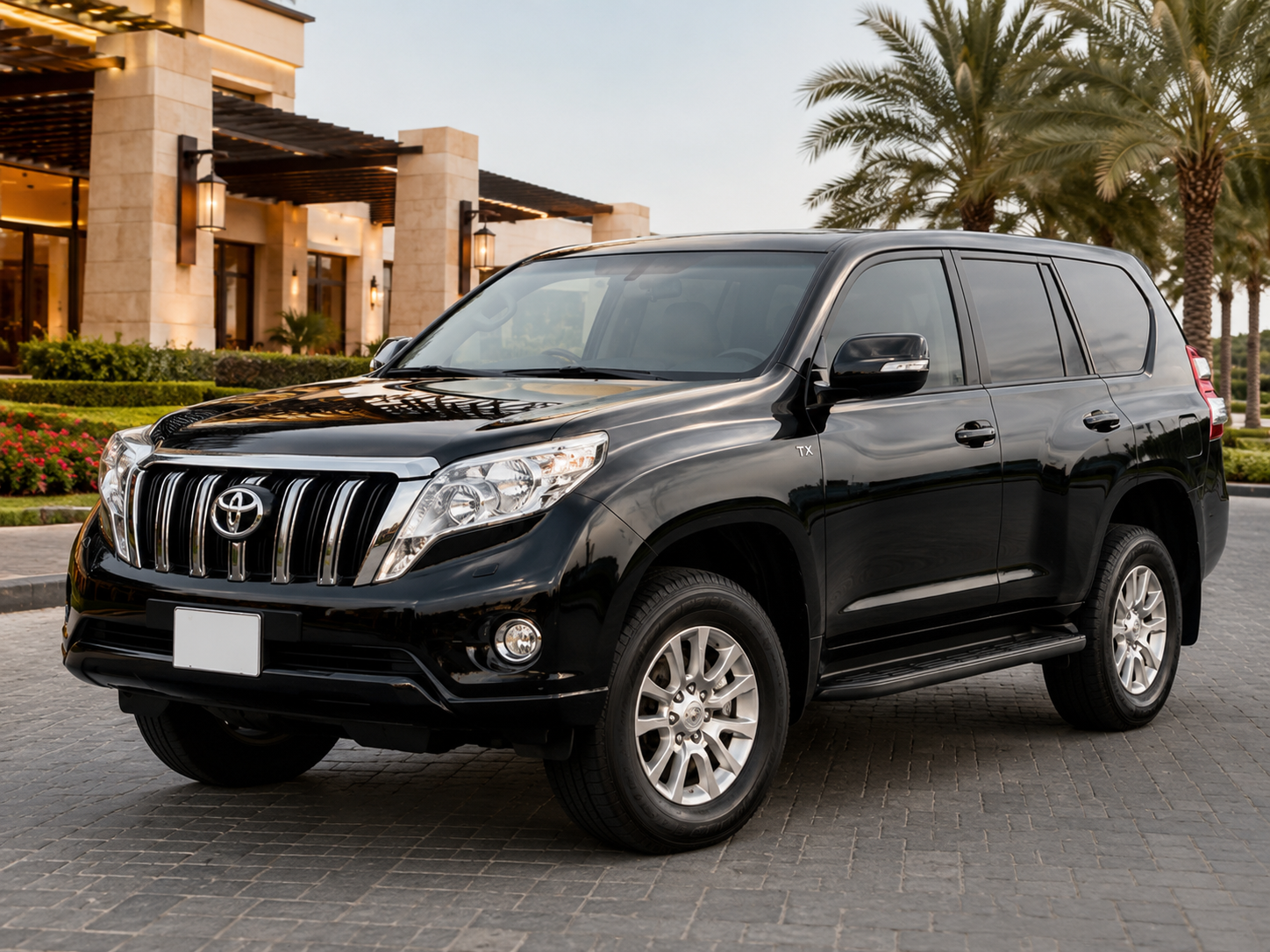 Black Toyota Land Cruiser Prado TX