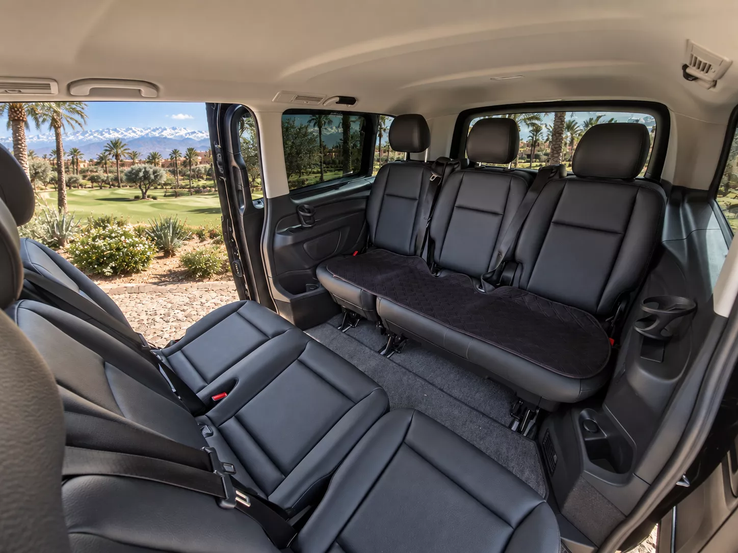 Driver cabin inside a Mercedes-Benz Vito